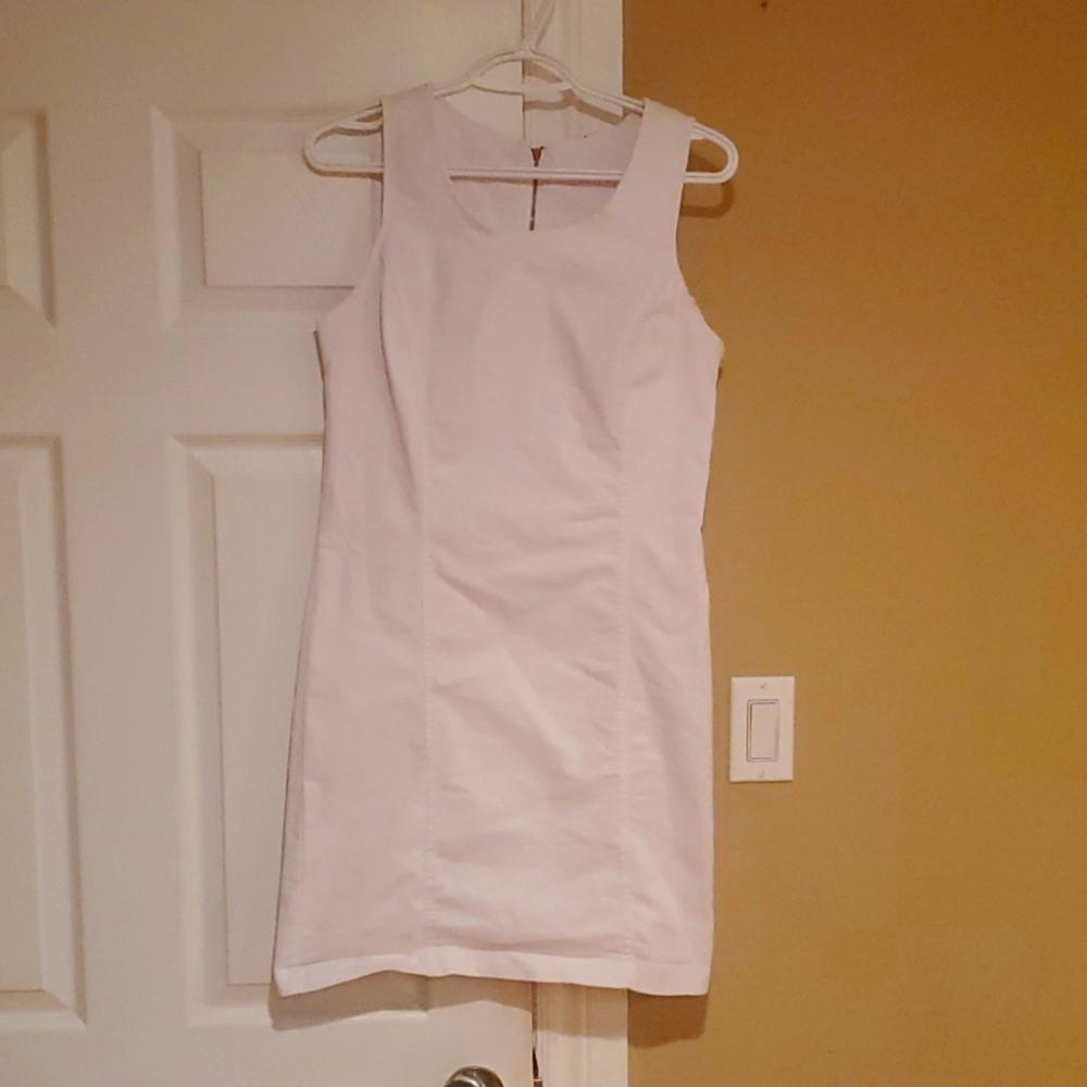 White mini dress